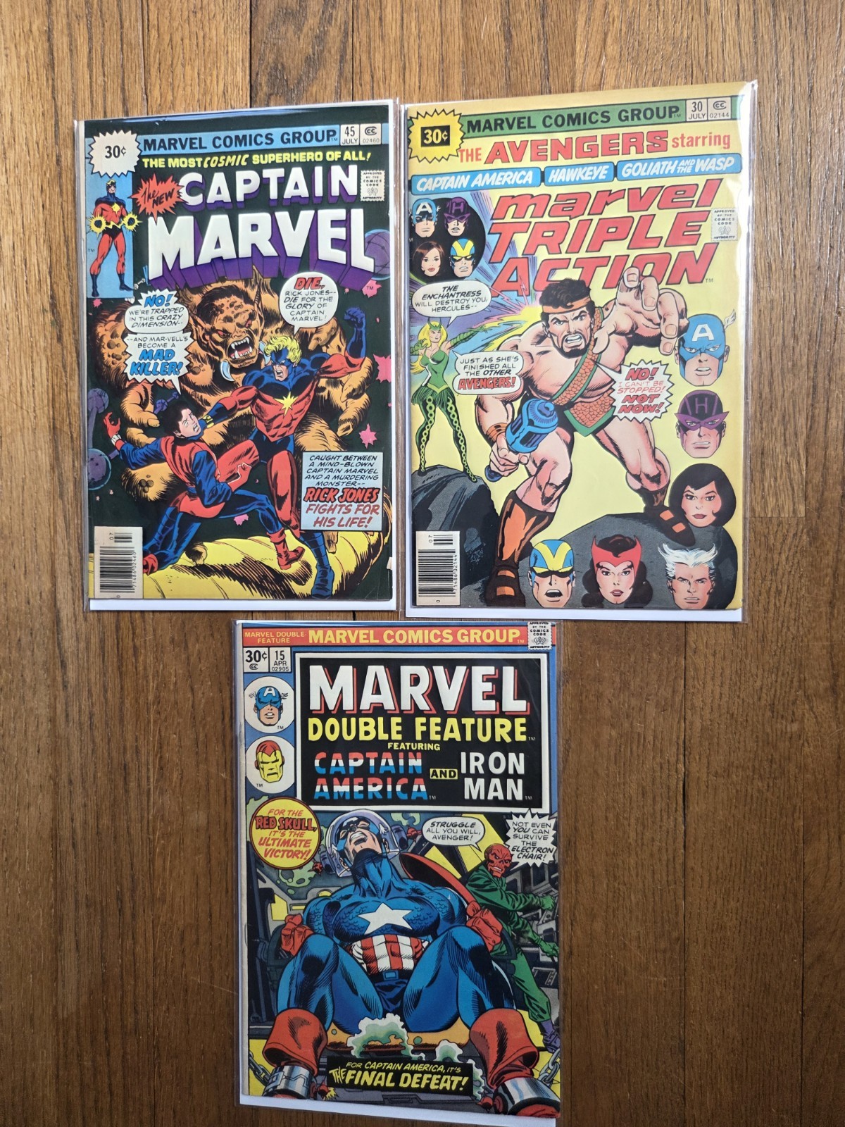 Rare Low Print 30 Cent Variants Bronze Age Comic Lot Avengers Capt America More