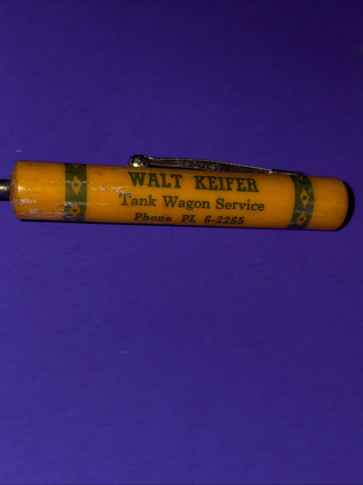 Vtg Walt Keifer -Rockford, IA - Tank Wagon Svc - Ad Screw Driver Vtg Phone #