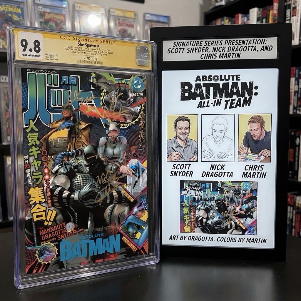 ABSOLUTE BATMAN #25  triple Signed  Cgc CVR L Set  MANN PRESALE 10/28/26