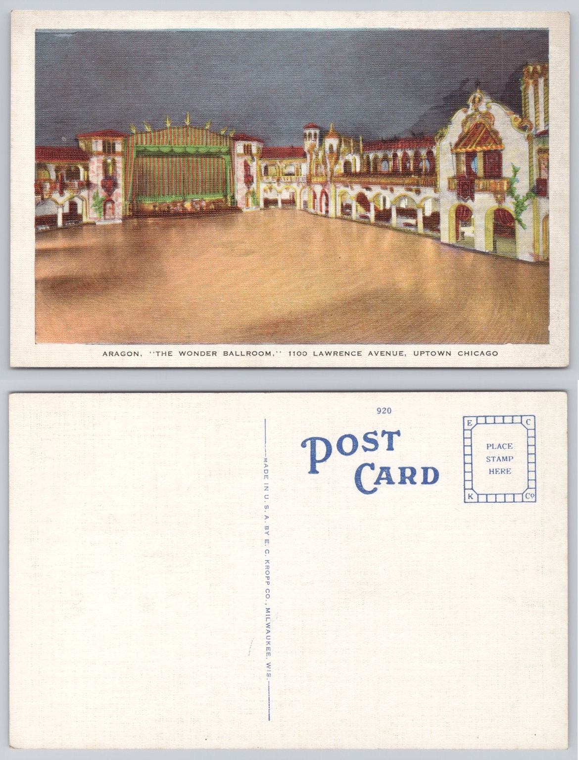 Vintage Aragon Ballroom Chicago IL \