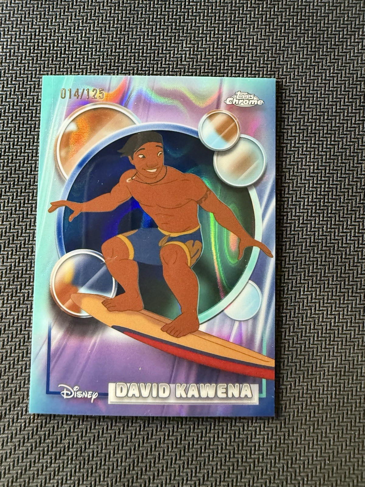 Topps 2024 Topps Chrome Disney Lilo & Stitch David Kawena #152 014/125