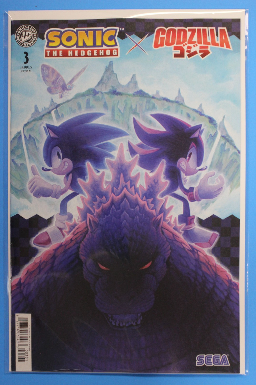 Sonic the Hedgehog x Godzilla #3 1:15 Natalie Haines Variant RI IDW 2026