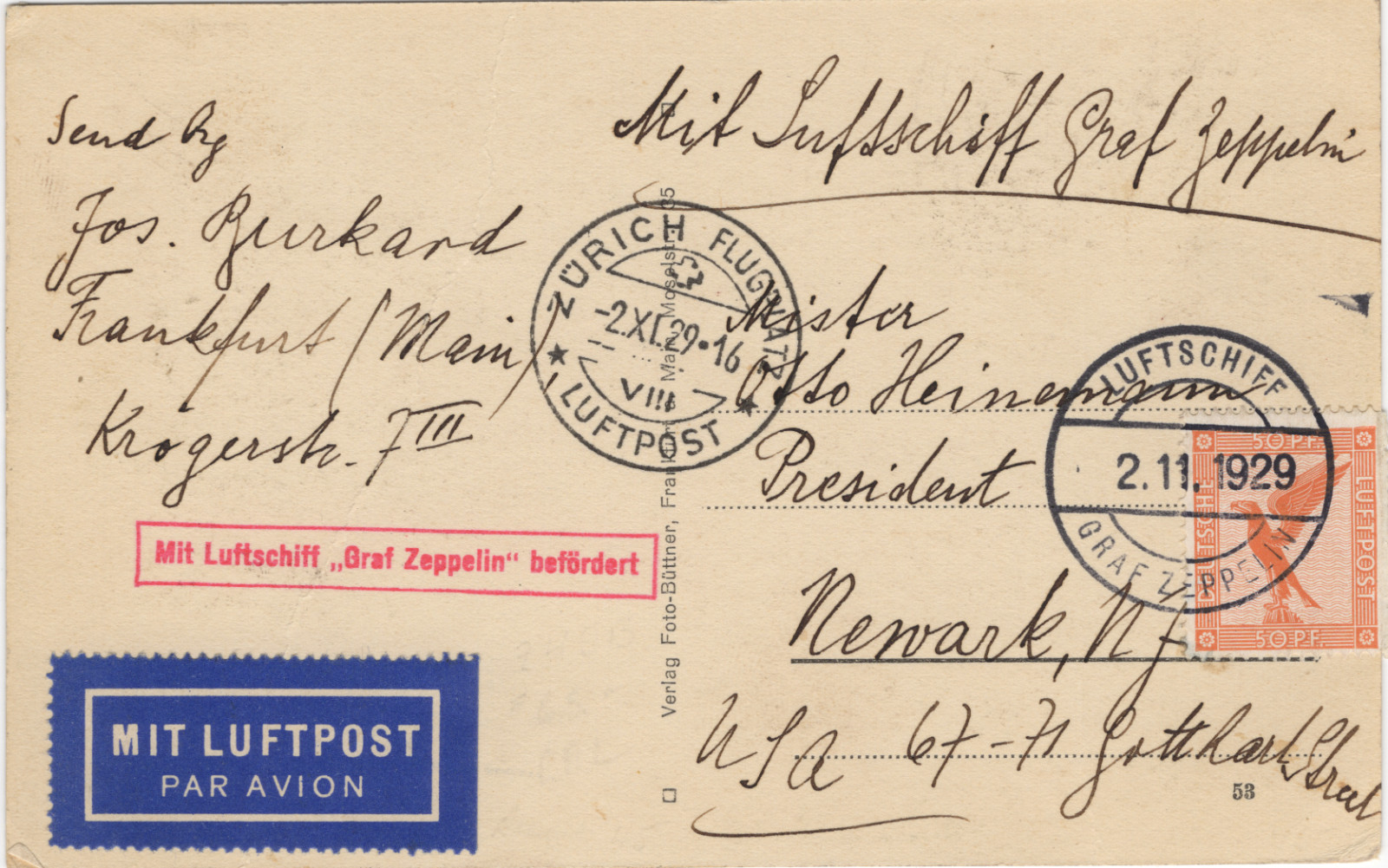 1929 Graf Zeppelin Dubendorf First Swiss Landing Cover RPPC 5.5x3.5\
