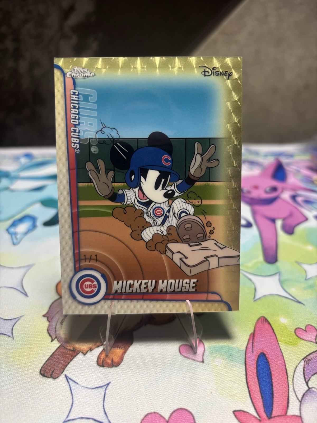 2026 Topps Chrome Disney Mickey Mouse Superfractor 1/1 Chicago Cubs