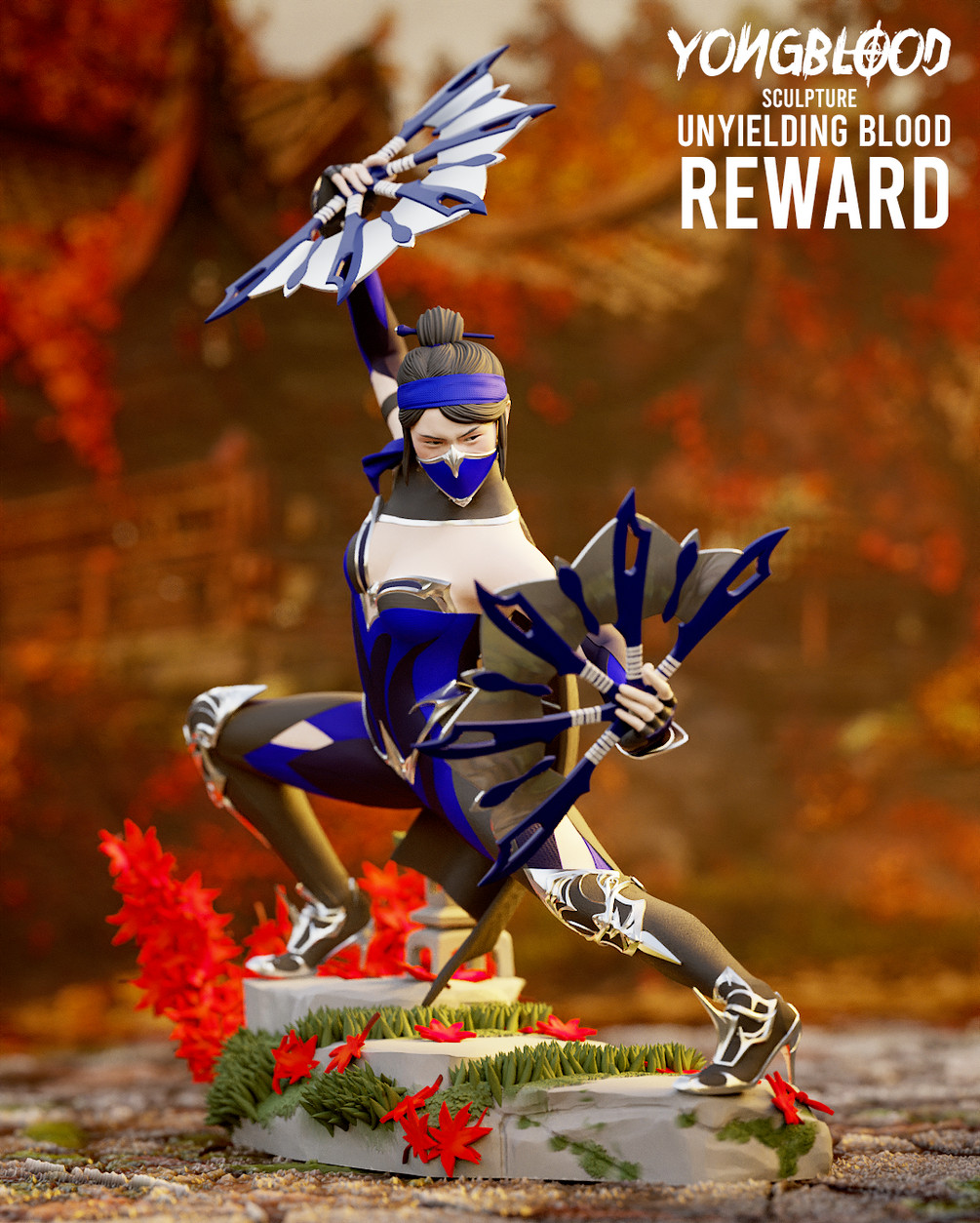 1:6 Kitana Mortal Kombat Fan Art UNPAINTED High Quality Resin Garage Kit