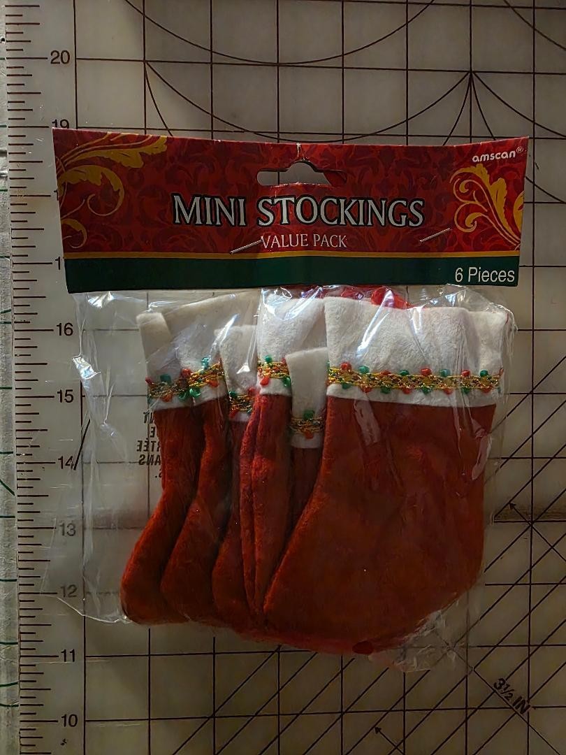 Mini Christmas Stockings 6pc.  5\