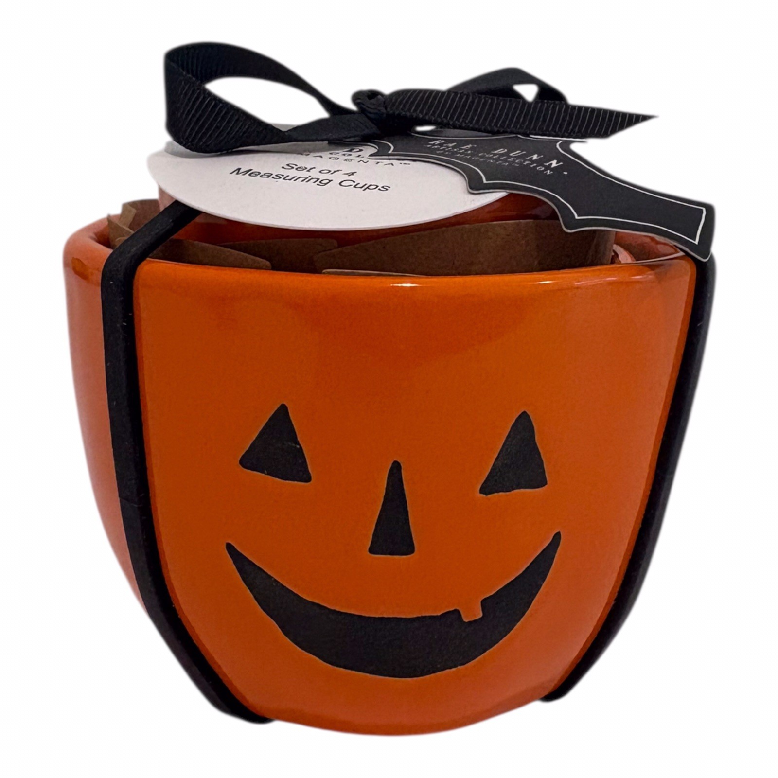 Rae Dunn Halloween Jack O Lantern Pumpkin Measuring Cups