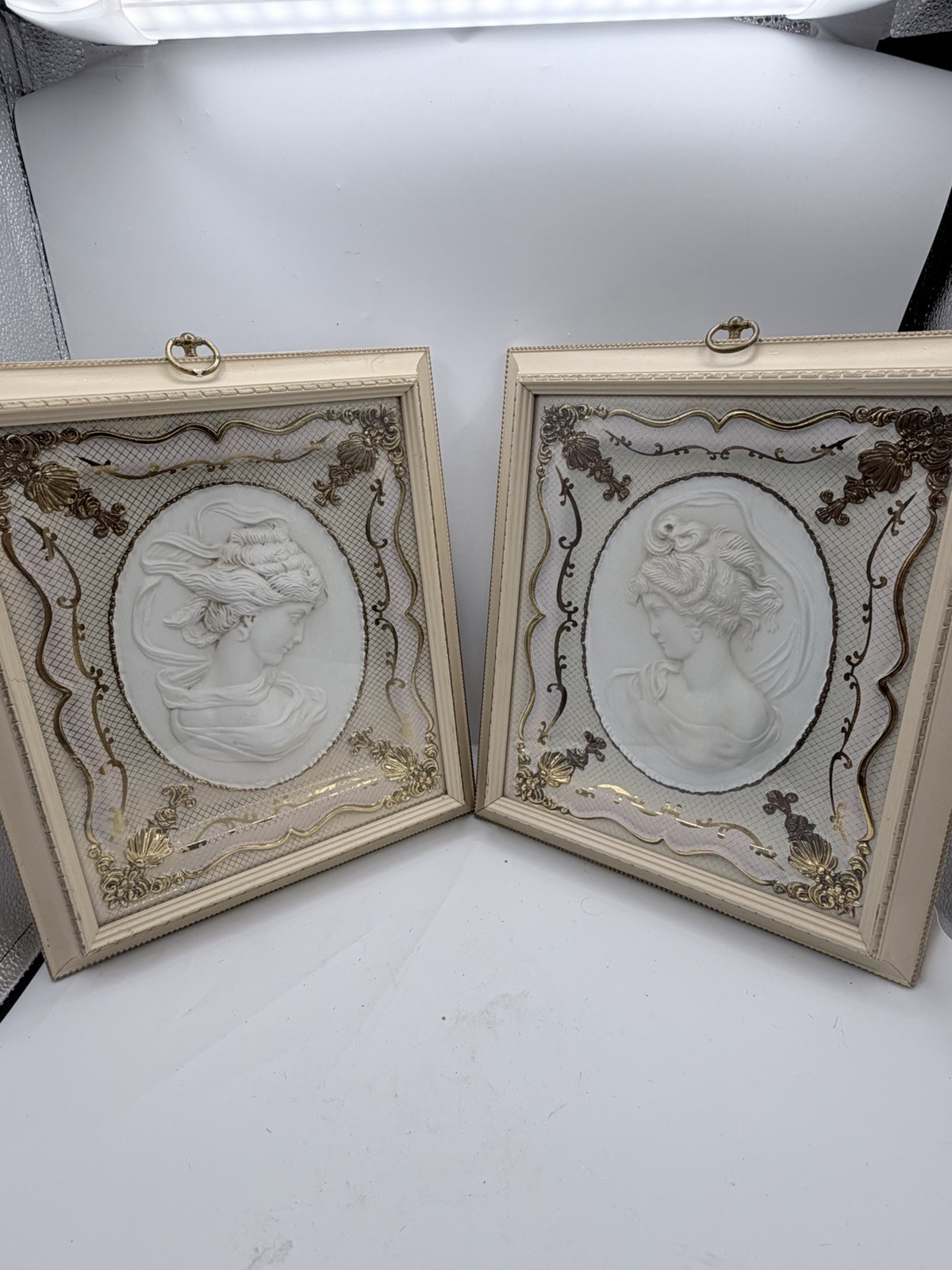 Cameo Victoria Vintage Turner Wall Accessory Framed 3D Portrait West Wind 