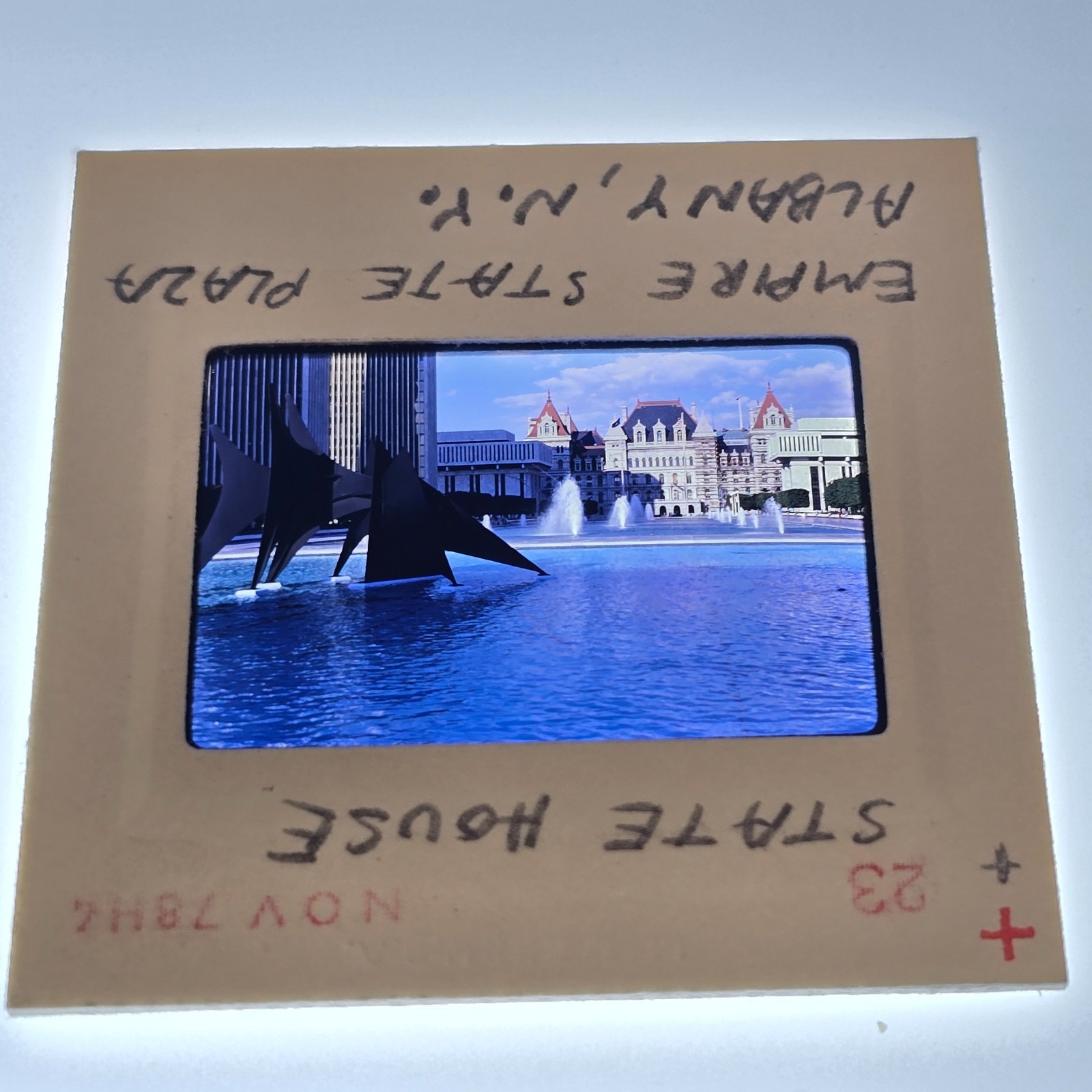Vintage 1978 Albany NY Empire State Plaza Alexander Calder Sculpture 35mm Slide