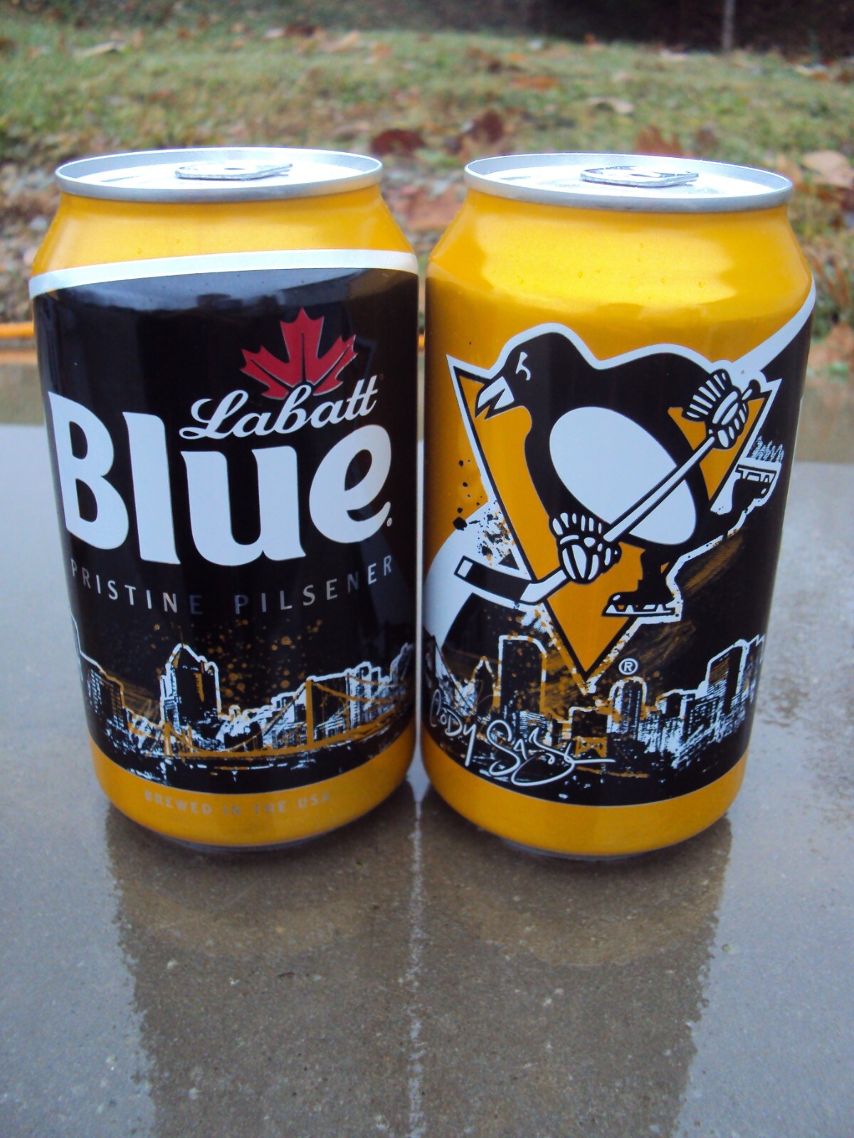 2024-2025 LaBATTS BLUE PITTSBURGH PENGUINS 12oz. beer can NHL / PGH PENGUINS