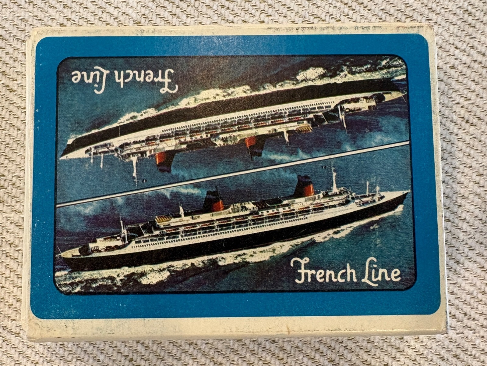 Vintage French Line Playing Cards Sealed Deck Compagnie Generale Transatlantique