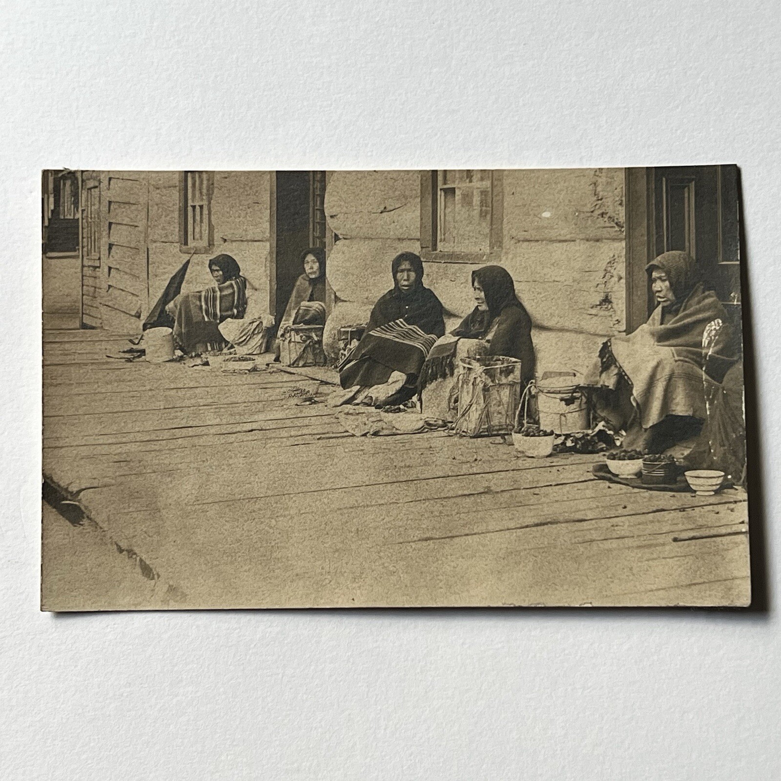 Antique RPPC Photograph Postcard Private Mailing Card Indigenous Native American