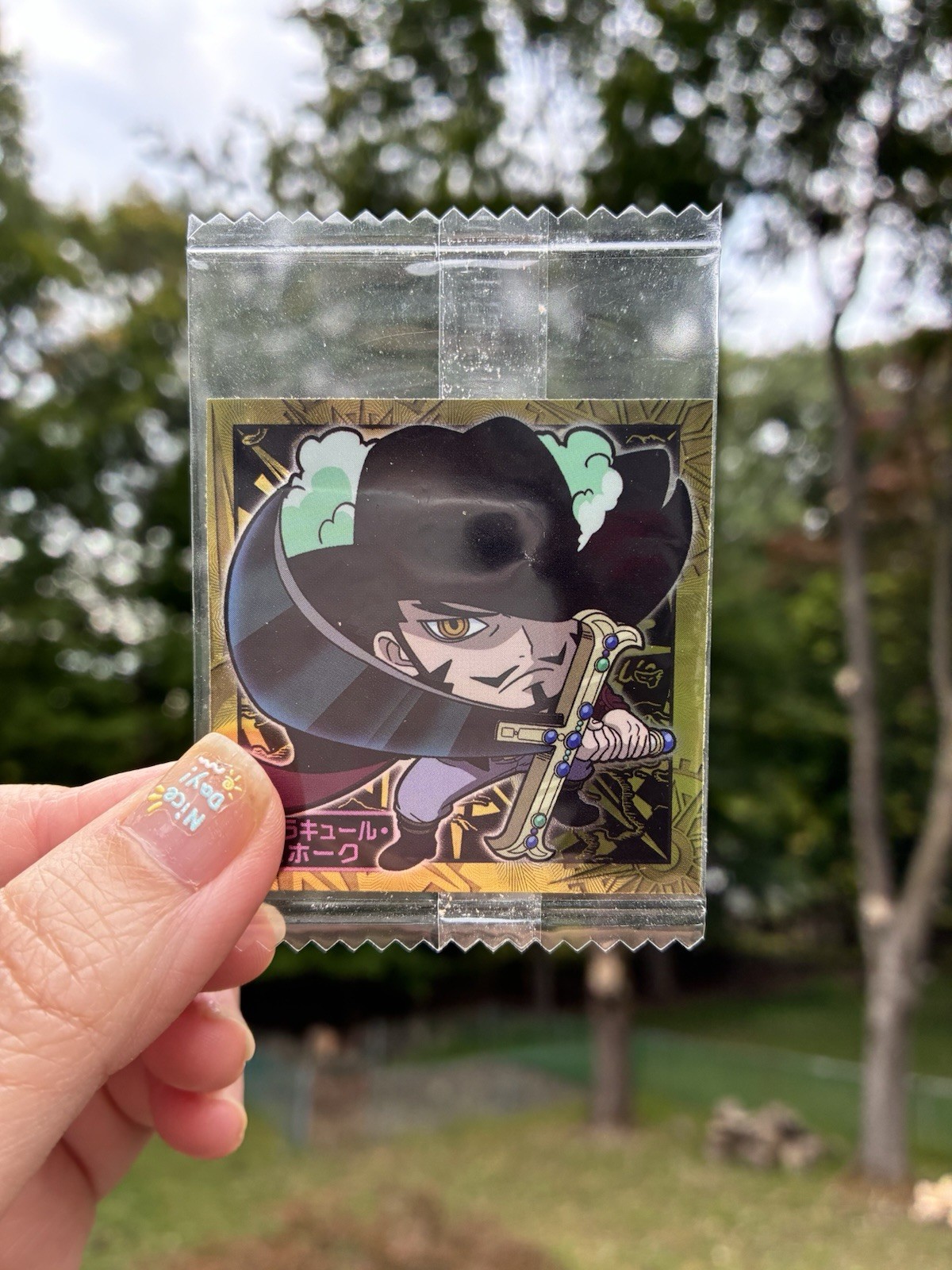 One Piece Sticker Dracule Mihawk Charactor Weekly Shonen Jump Rare From Japan