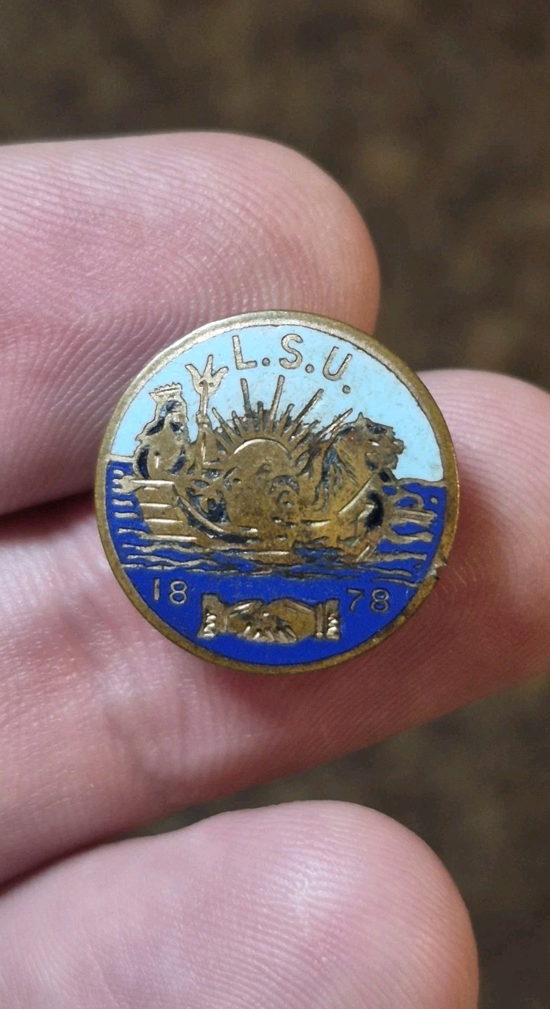 SCARCE 1878 LAKE SEAMEN UNION L.S.U. INTERNATIONAL ISU ISUA LABOR NEPTUNE PIN