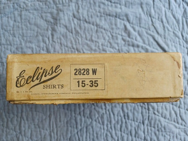 Vtg Early 1900s Antique Men's Shirt Box, Samuel Sternberger Co, Philadelphia Pa