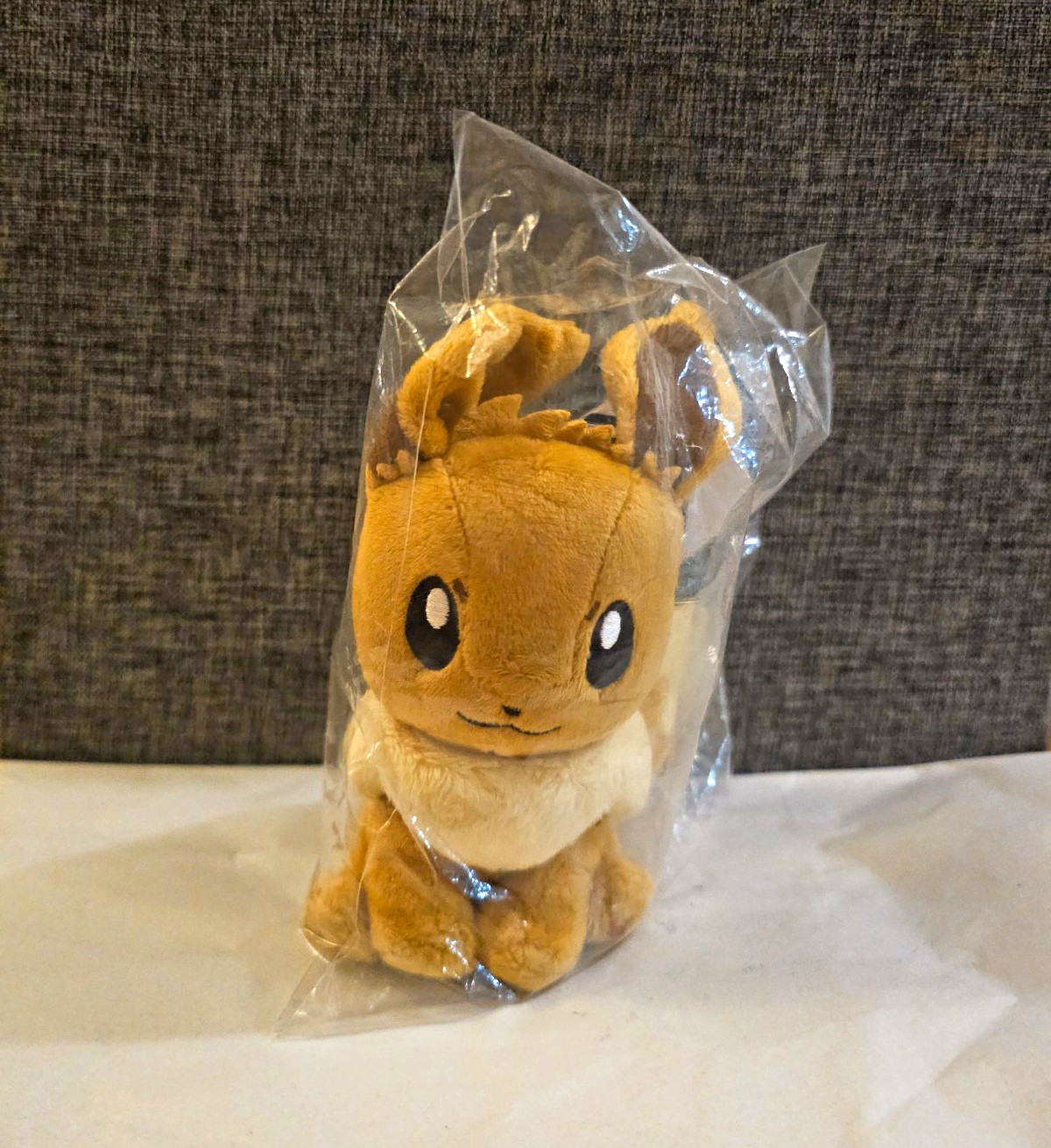 Pokémon Center Eevee Stuffed Animal Plush, Brown/Cream, With Tags