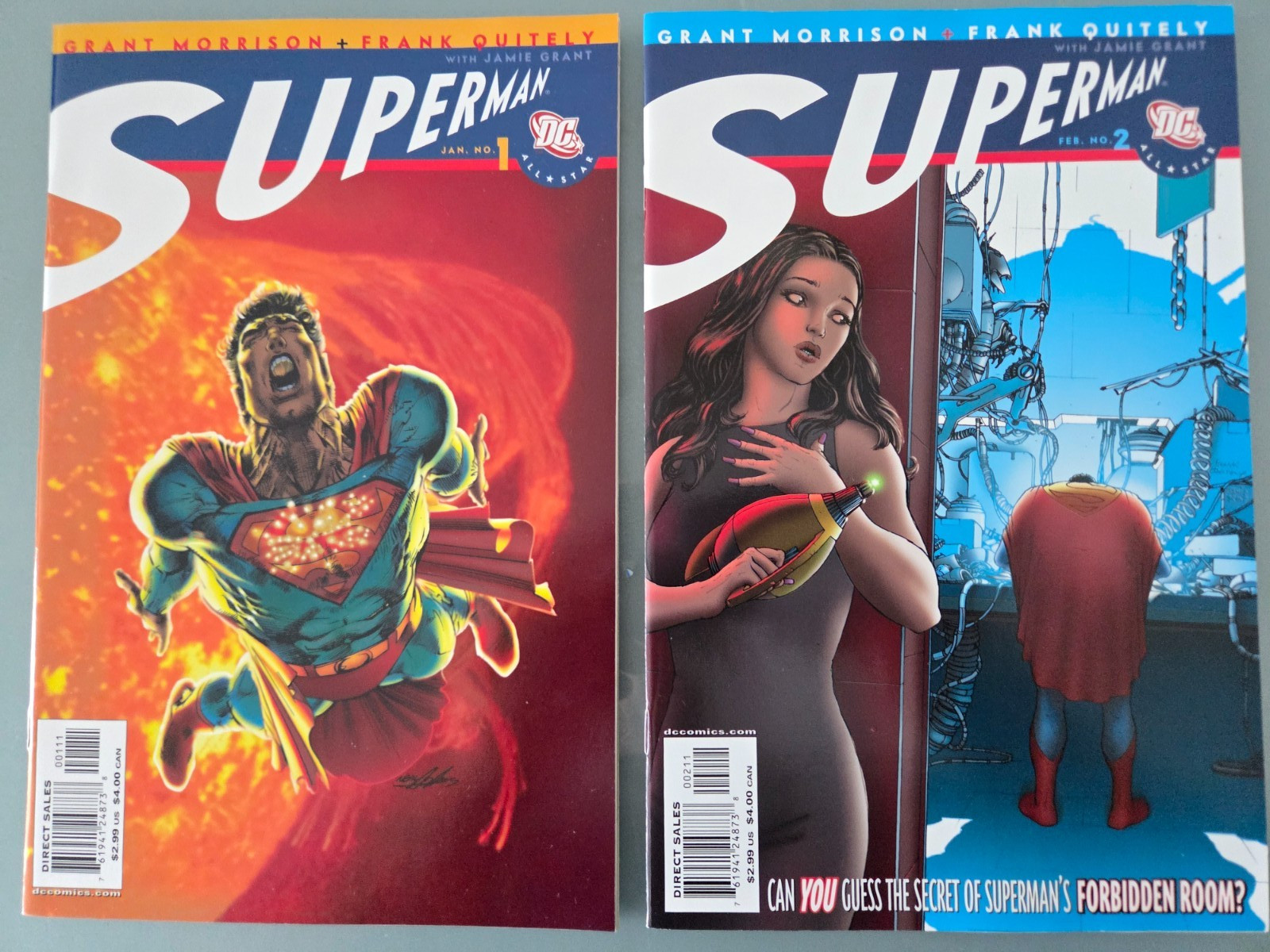 ALL-STAR SUPERMAN #1-5,7-12 (2006) DC COMICS MORRISON QUITELY NEAR FULL SERIES