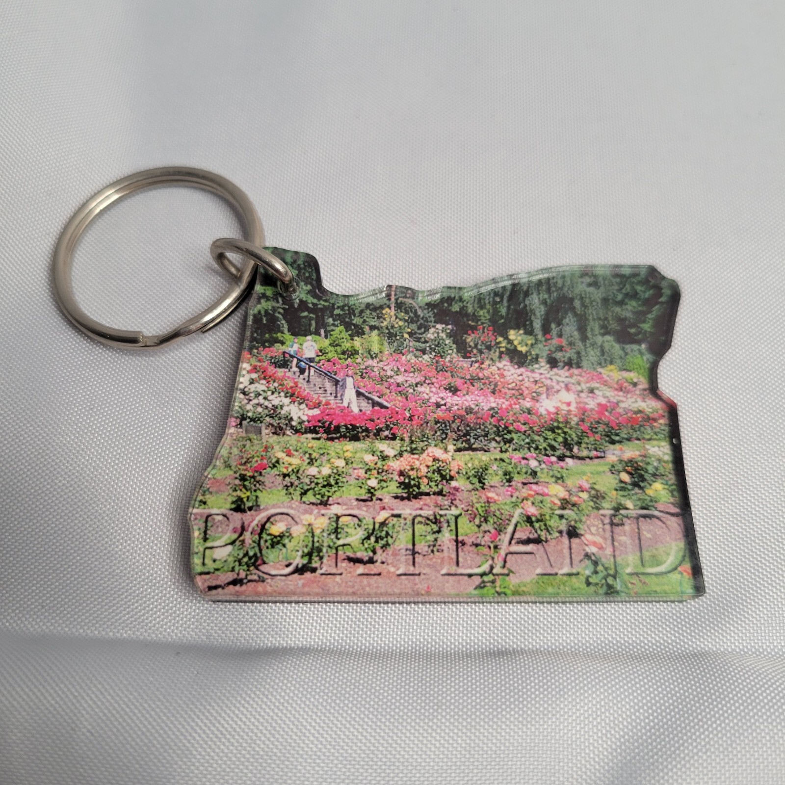 Portland Oregan State Shape Keyholder Keychain From Northwest Art Mall, Inc. 