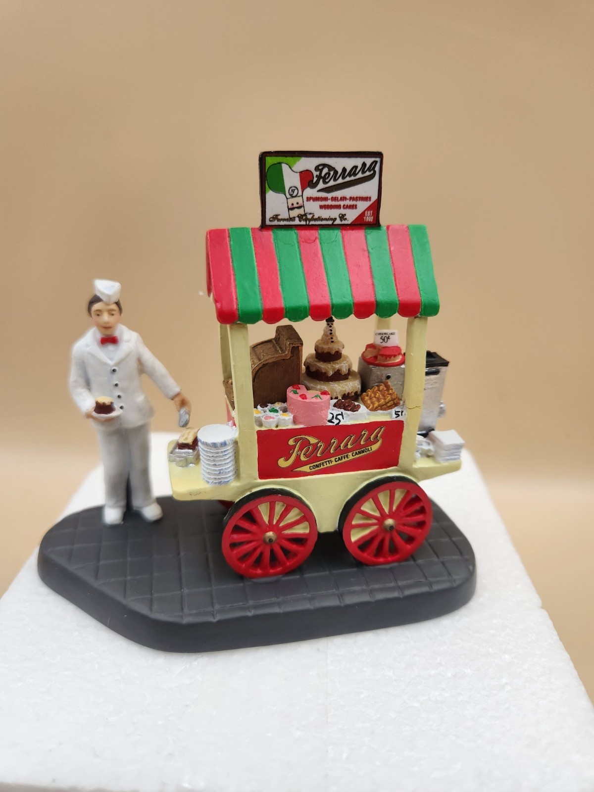 Dept 56 Ferrara Bakery Cart 799983 Christmas in the City New