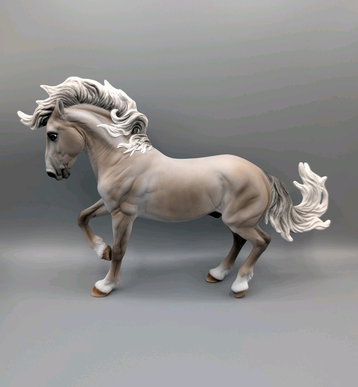 Breyer Traditional Horse • Custom Fireheart • CM Rose Grey • Mustang Stallion 