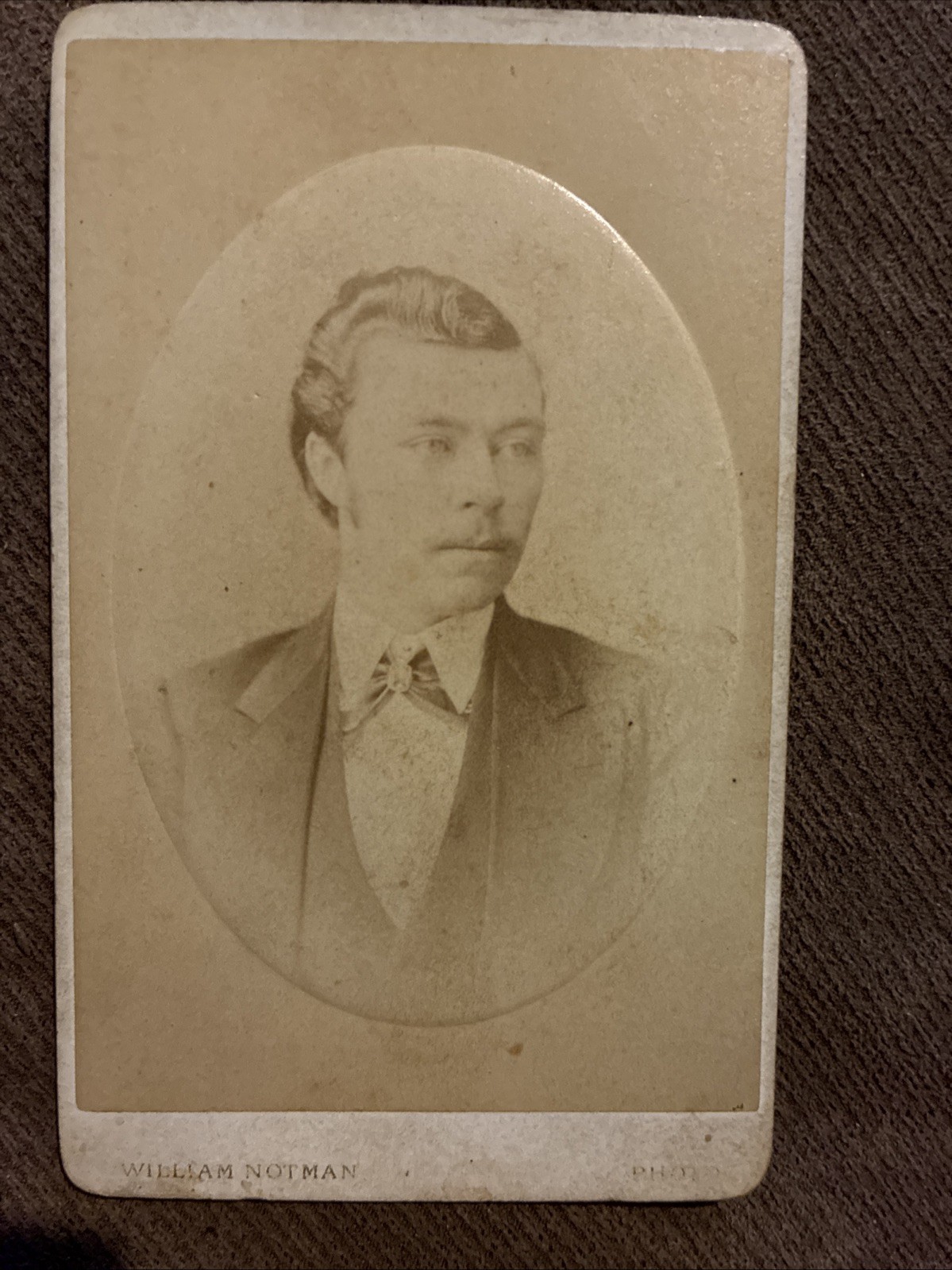 Antique 1860s William Notman CDV Photo Montreal James J Sullivan Marion Paris