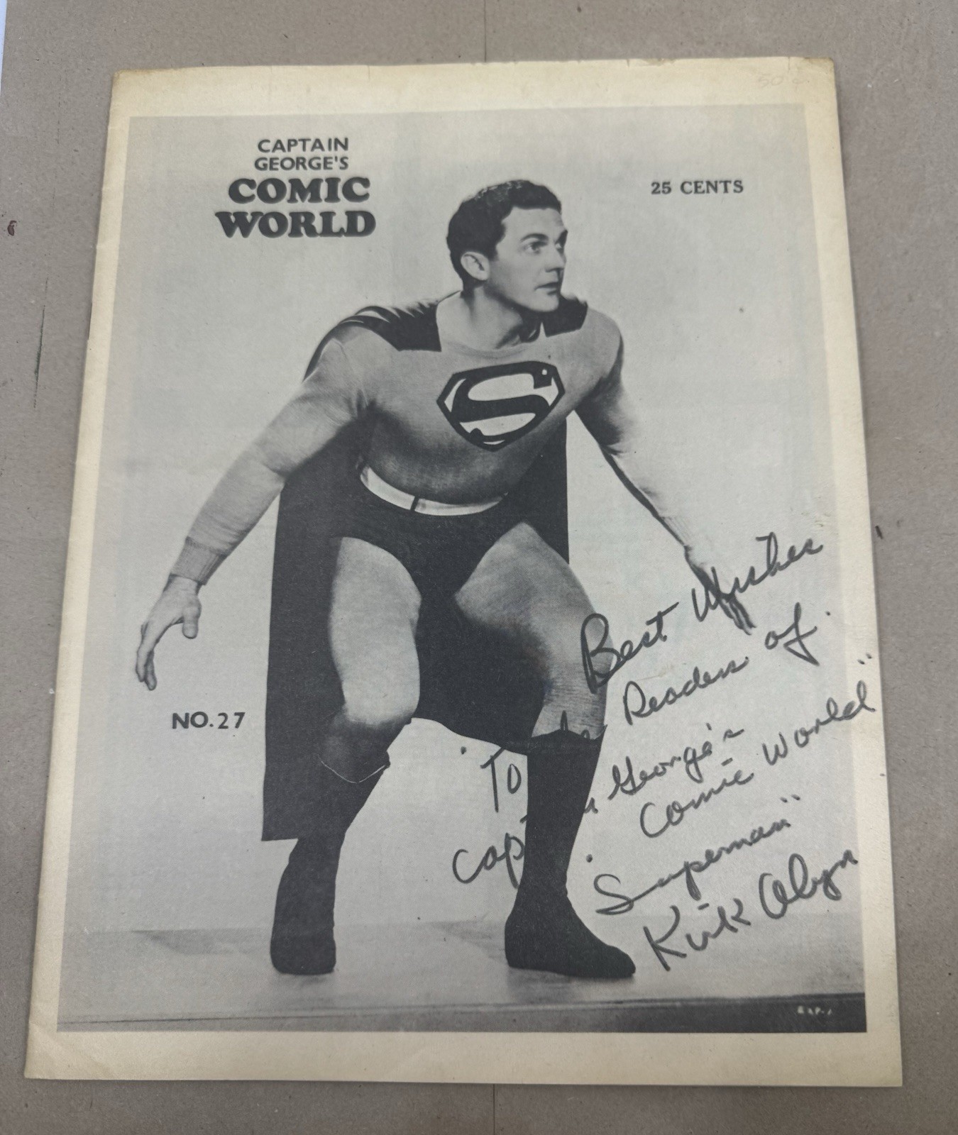 CAPTAIN GEORGE'S COMIC WORLD #27 1970 RARE EARLY FANZINE, EISNER'S SPIRIT