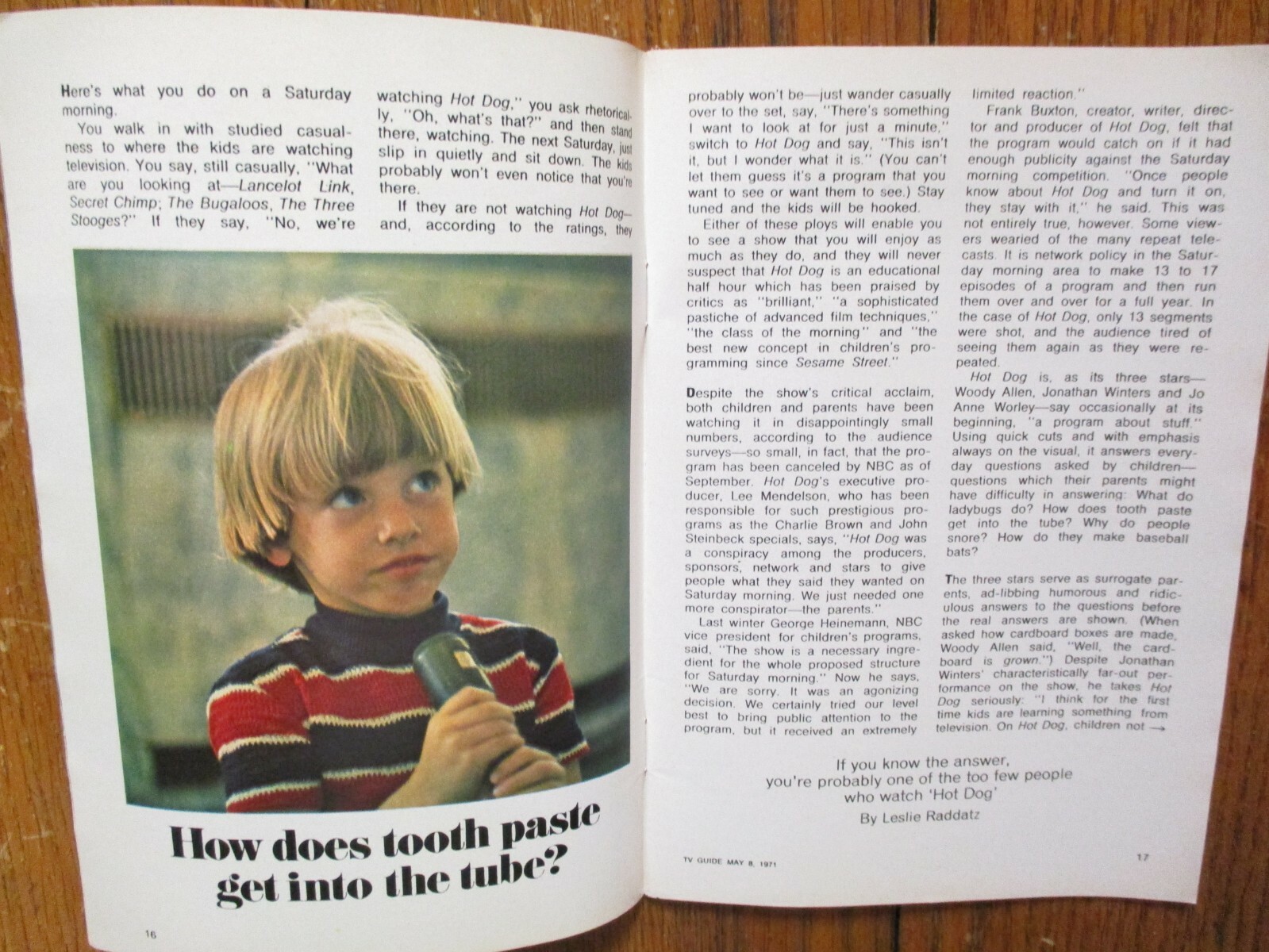 May 8, 1971 TV Guide Mag(HOT DOG/GILBERT ROLAND/EARTH II/PHYLLIS ELIZABETH DAVIS