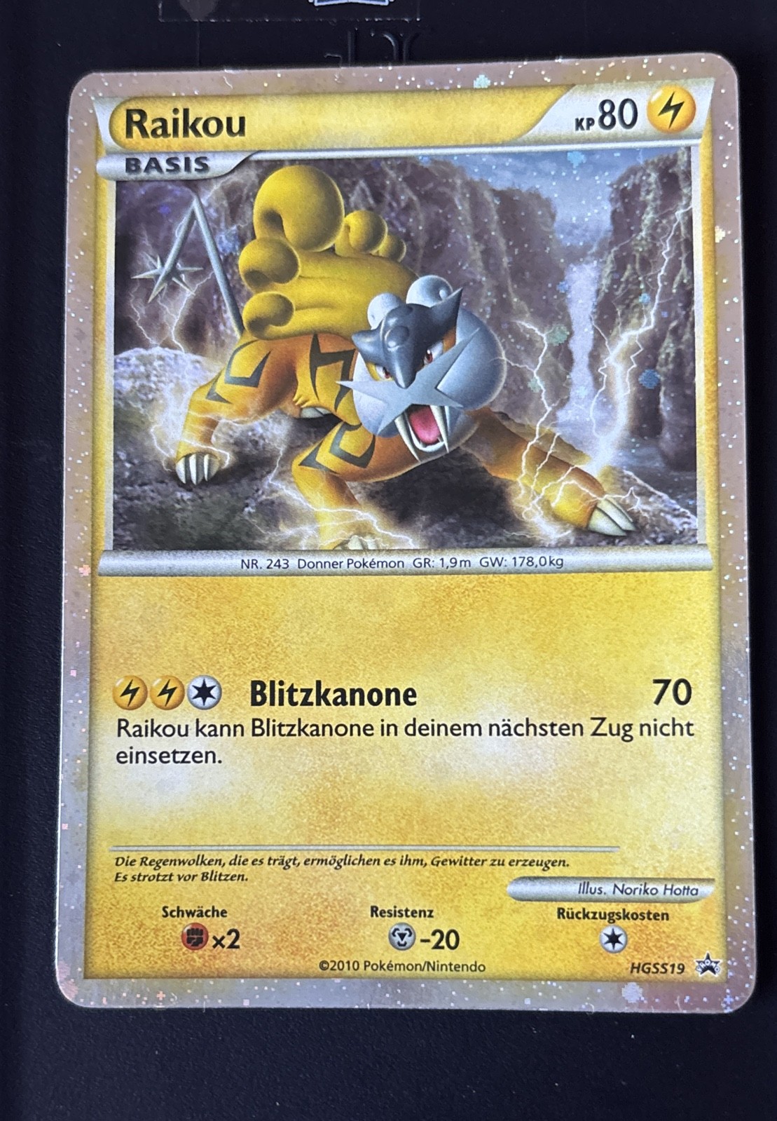 Raikou Hgss19 Hgss Holo