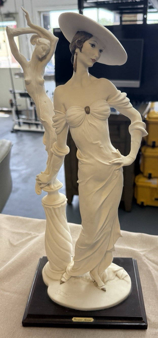 Giuseppe Armani ~My Fair Ladies~ Fascination Hat Lady With Sculpture 18 Figurine