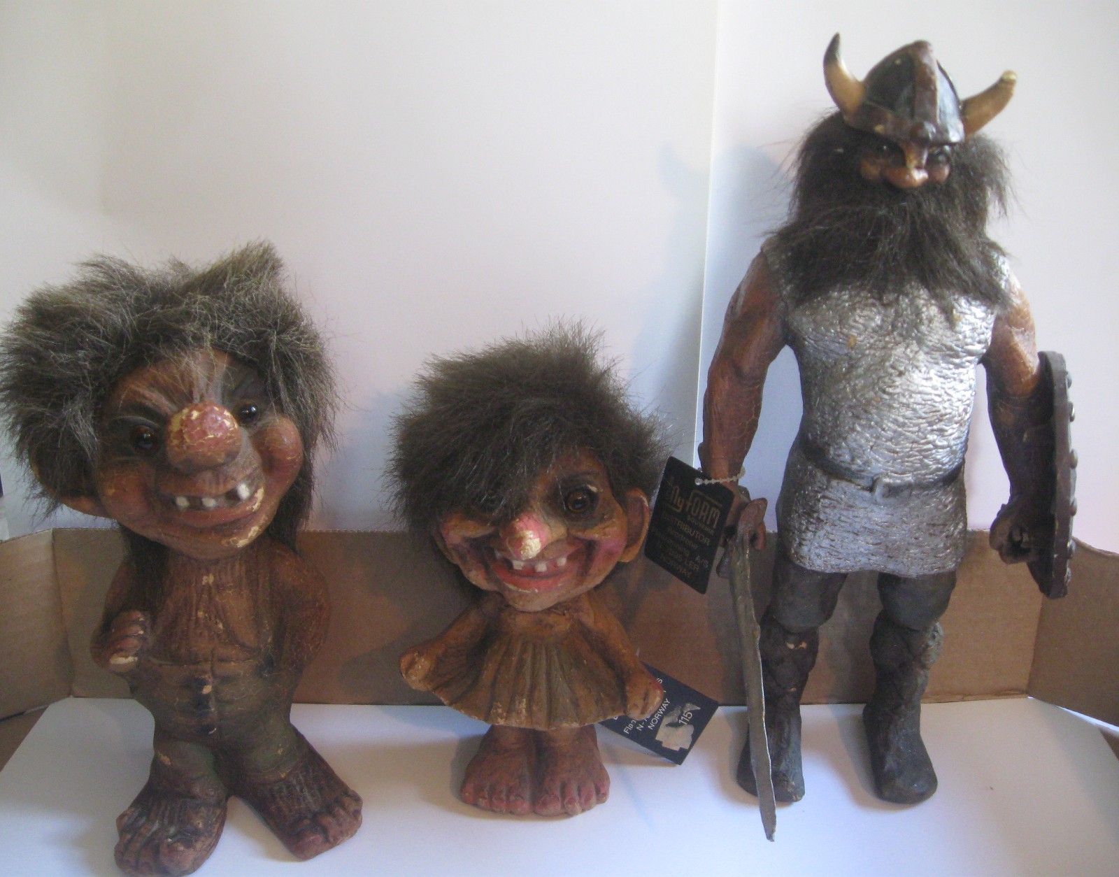 All 3 Vtg NyForm Trolls-Norway 10.5