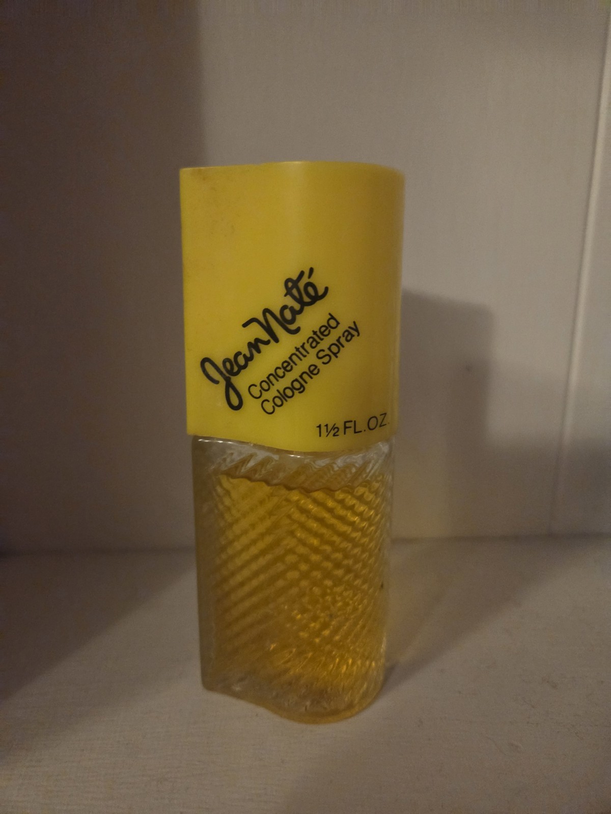 Jean Nate Concentrated Cologne Spray Vintage 1.5 Oz Original Glass Bottle