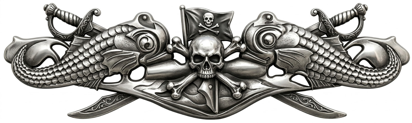 Submarine Warfare Qualification Pirate Device USN Military Design 4\