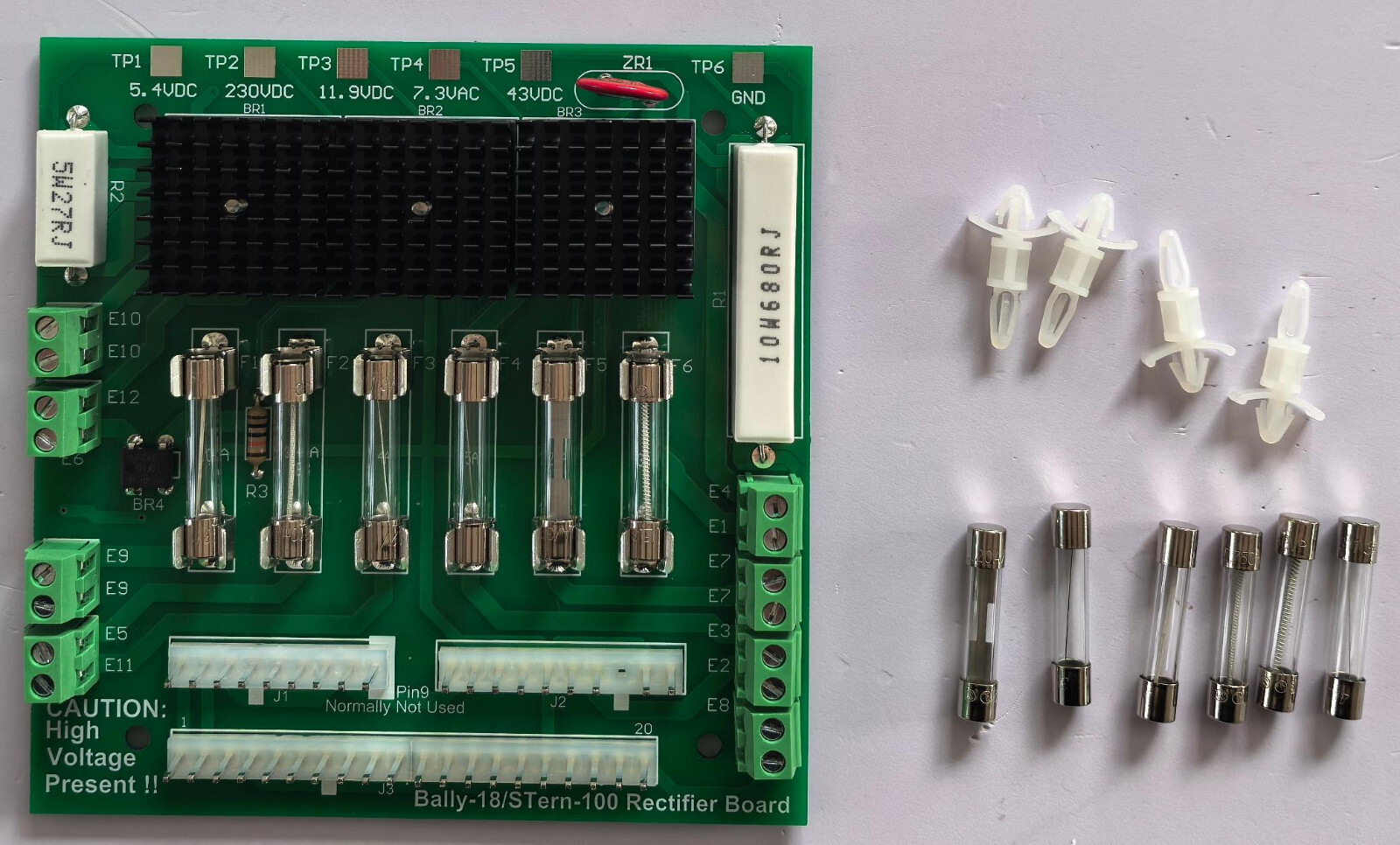 Power Supply Rectifier Board Replacing Bally AS-2518-49 - Solderless