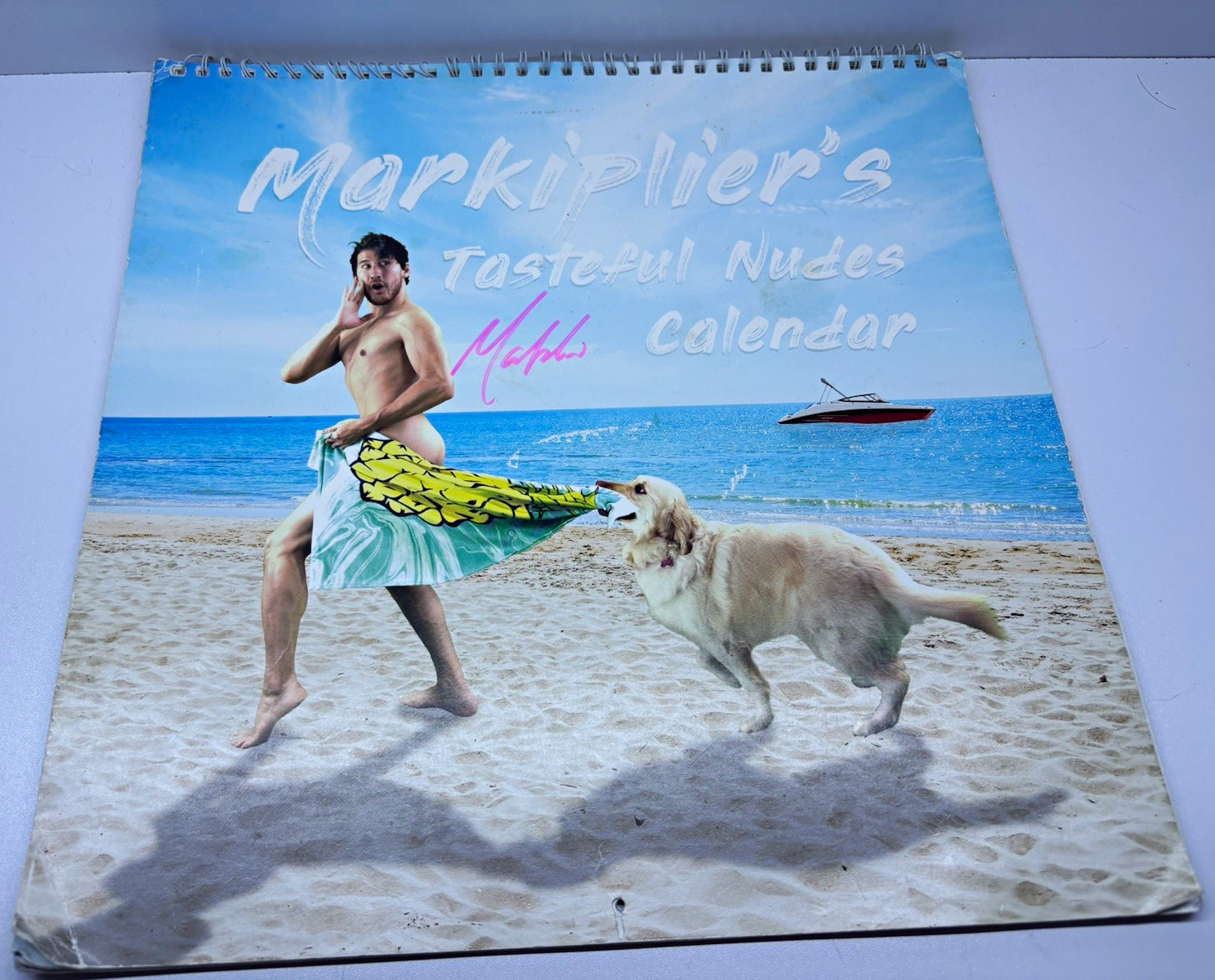 Markiplier’s tasteful nudes calendar, hand signed