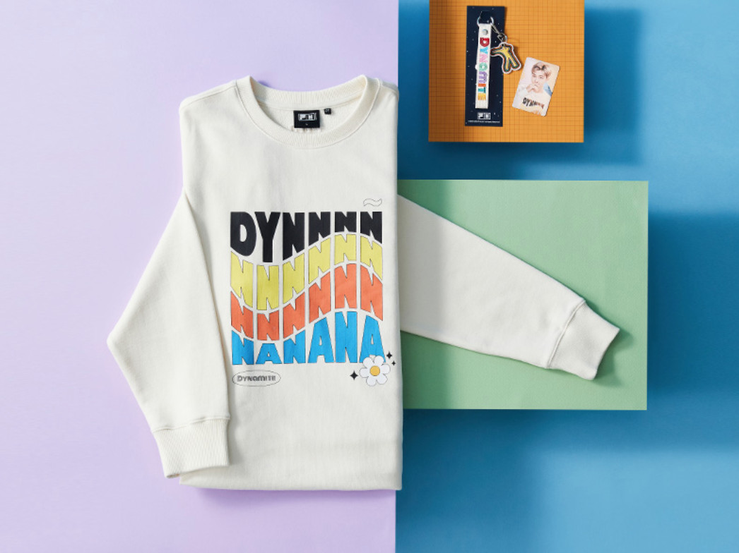 BTS X FILA Dynamite Collection RM Sweatshirt + Photocard + Strap Keyring