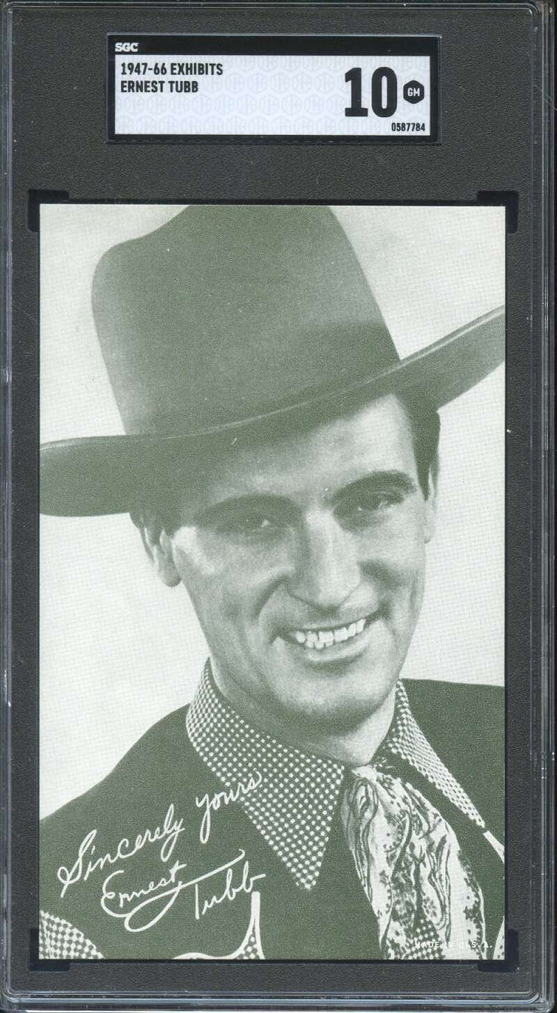 1947-66 EXHIBITS ERNEST TUBB SGC 10 GEM MINT *DS11745