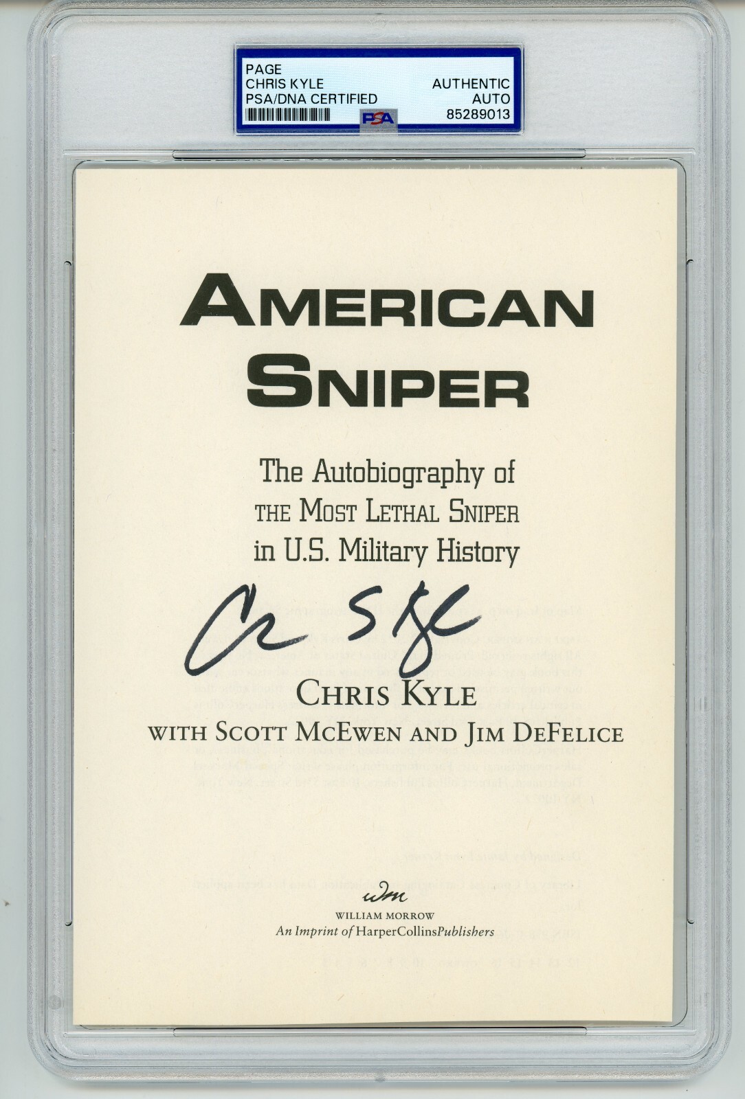 Chris Kyle ~ Signed Autographed 
