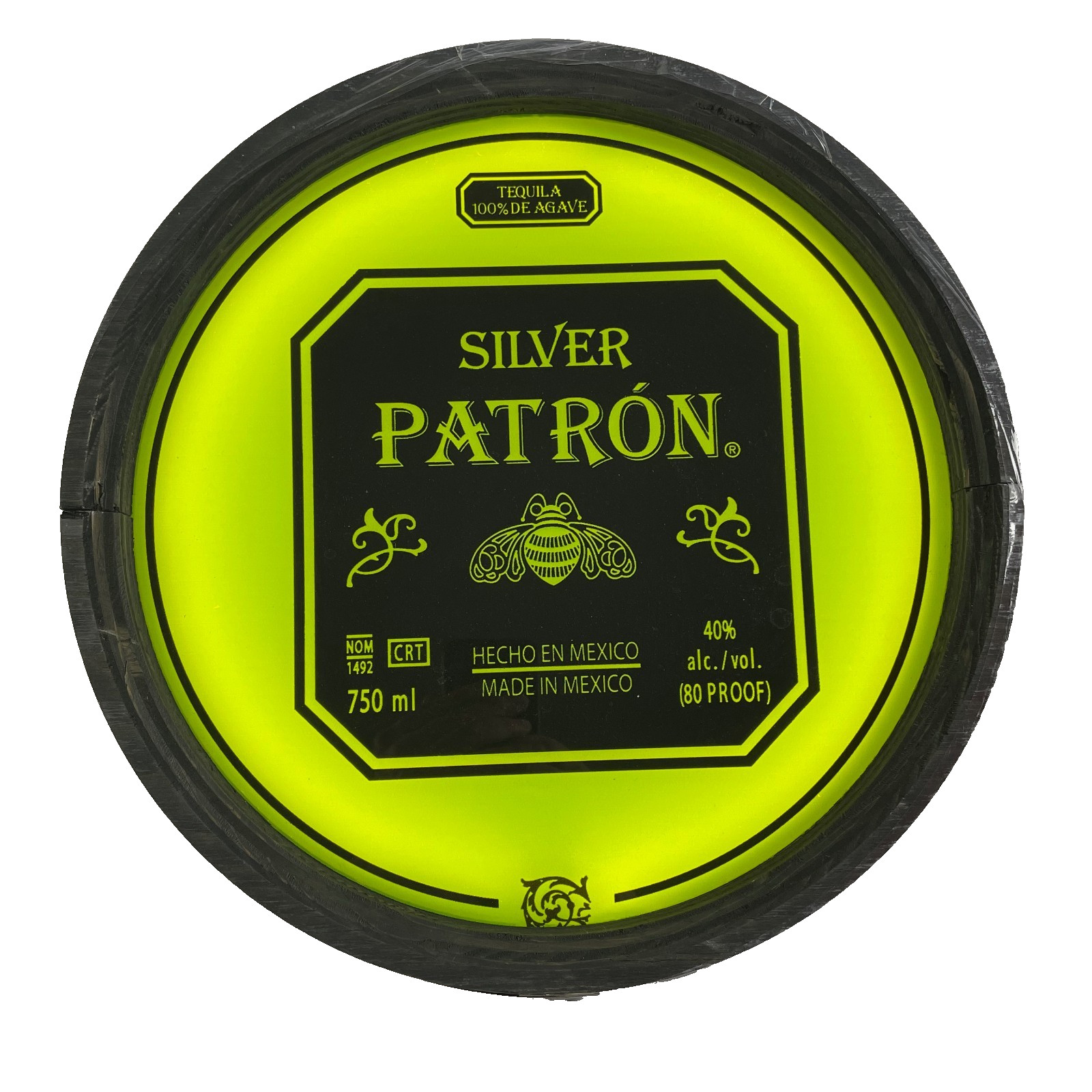 Patrón Tequila lighted round sign 15\