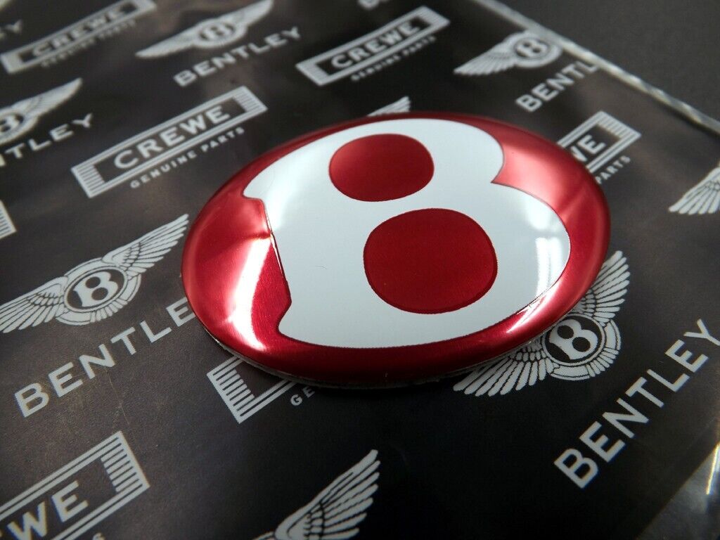 NEW Red Trunk B emblem badge Bentley Continental Gt Gtc & Flying Spur 2012 +
