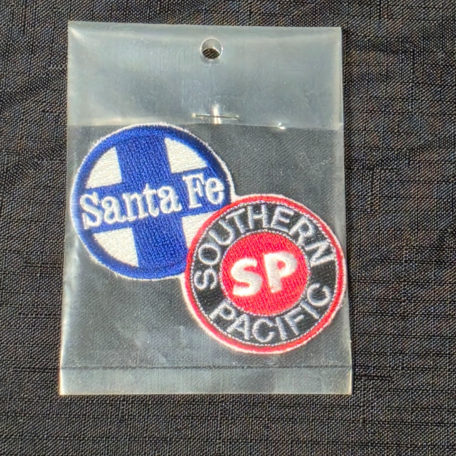 Vintage Railroad Patches Santa Fe SP Southern Pacific Embroidered 2