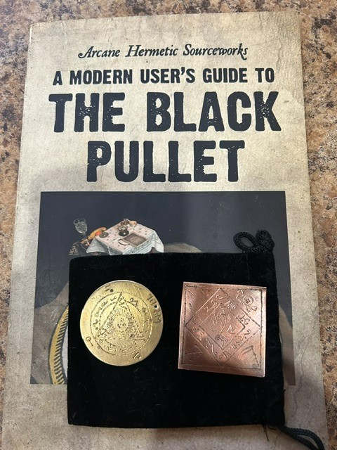 BLACK PULLET CUSTOM TALISMANS LOVE AND EVOCATION OF SPIRITS COPTIC SORCERER RARE