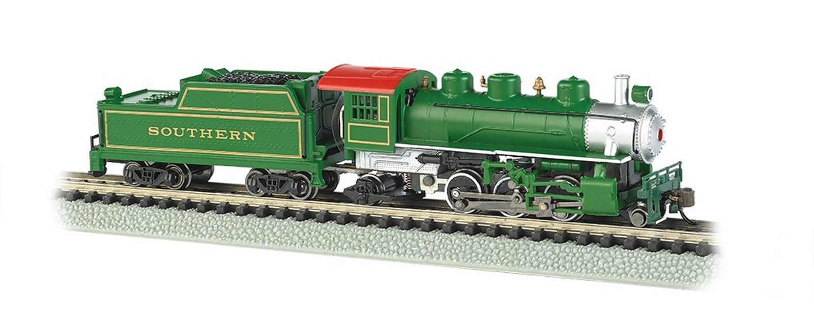 Bachmann Industries Prairie 2-6-2 Locomotive and Tender Southern Train Car, G...