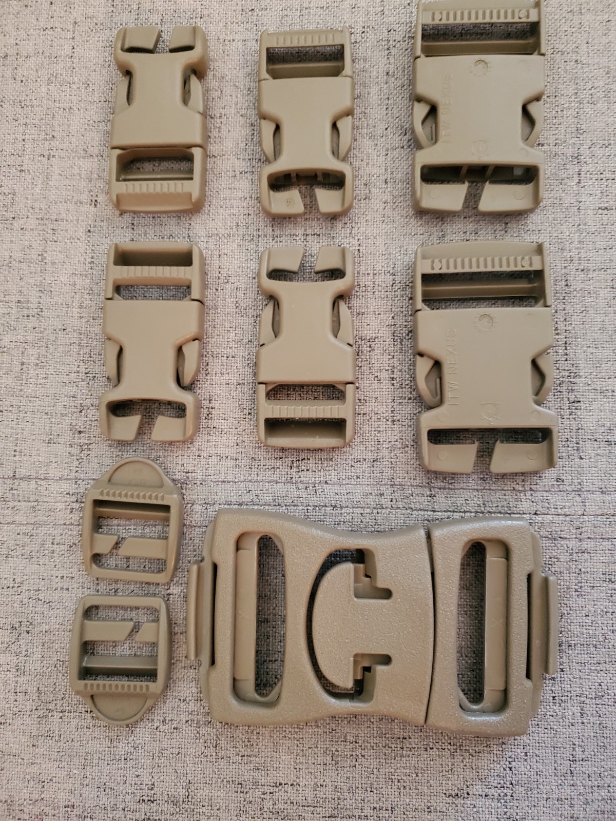 USGI ITW Nexus Replacement Buckle Set Tan (Brand New) *FREE SHIPPING*