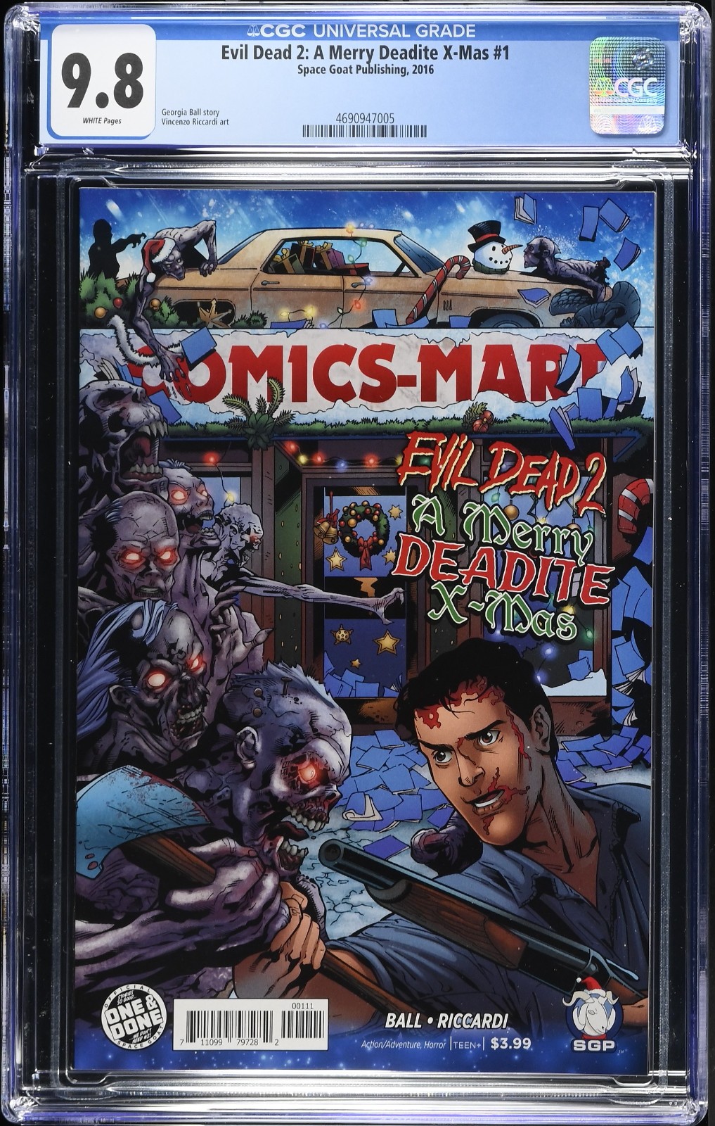 Evil Dead 2 A Merry Deadite X-Mas (2016) # 1 CGC 9.8 NM/MT POP = 3 none higher