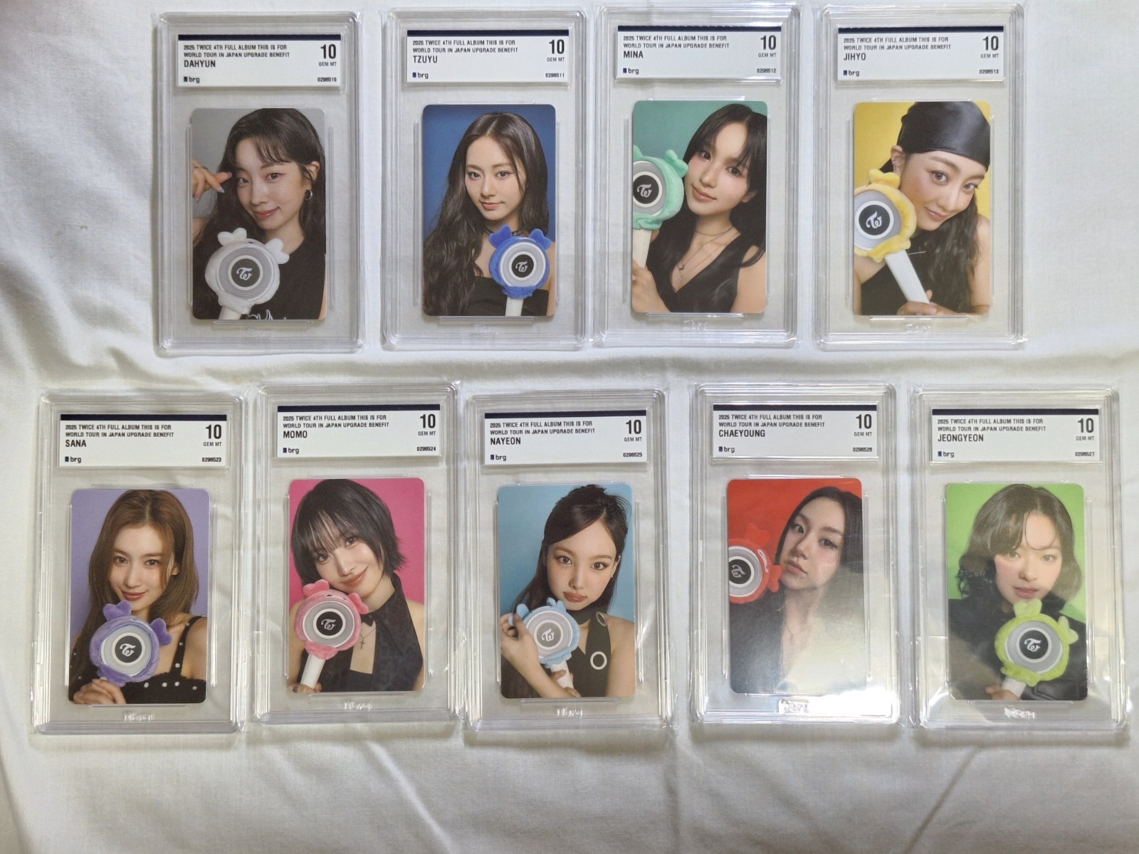 TWICE THIS IS FOR WORLD TOUR IN JAPAN Upgrade Benefit Photocard OT9 Set BRG 10