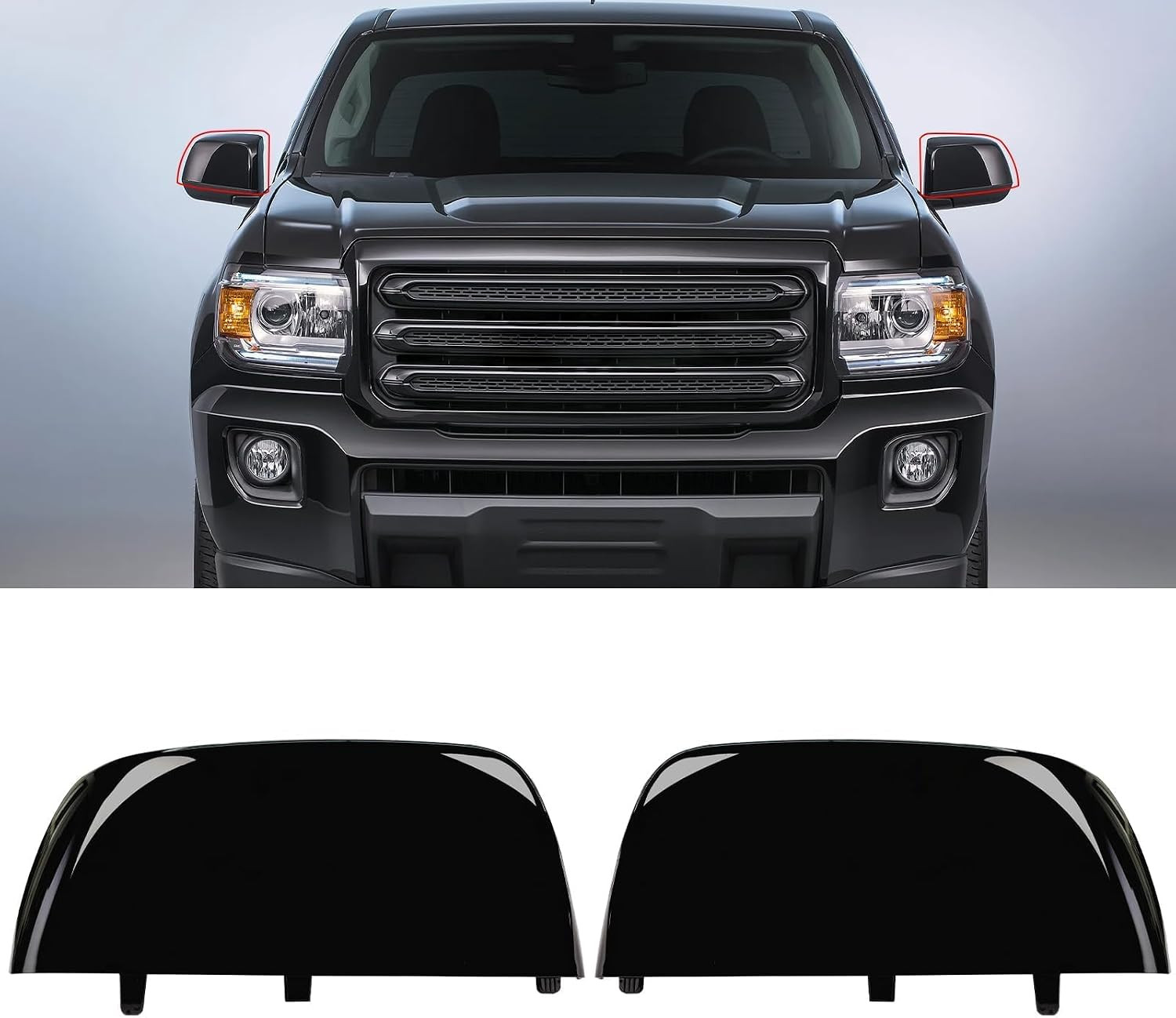 Compatible with 2015-2022 Chevy Colorado GMC Canyon Mirror Cover