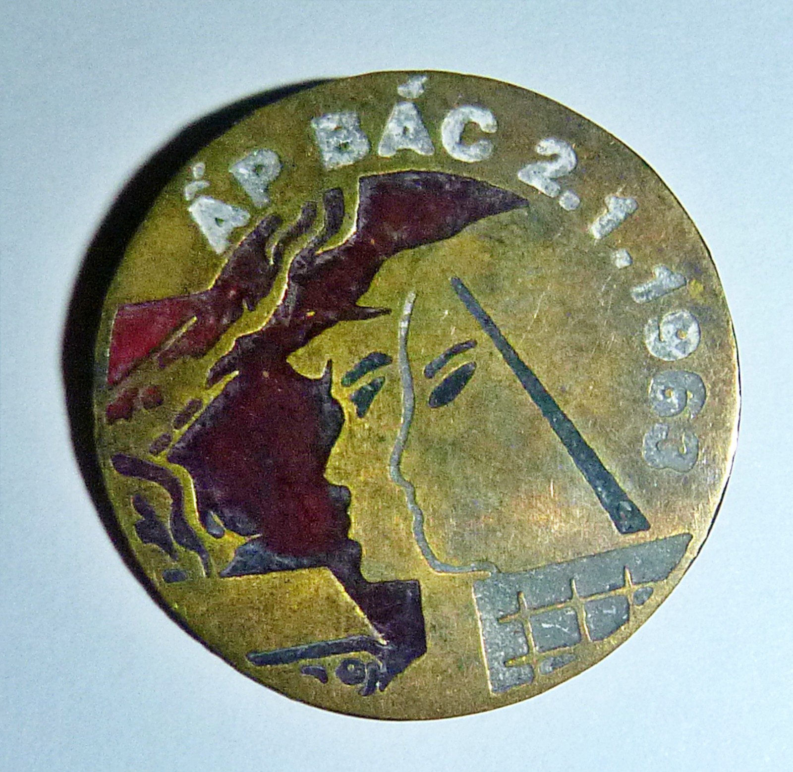 Rare - Battle of Ap Bac, VC BADGE - Viet Cong, Victory 1963, VIETNAM WAR - E.231