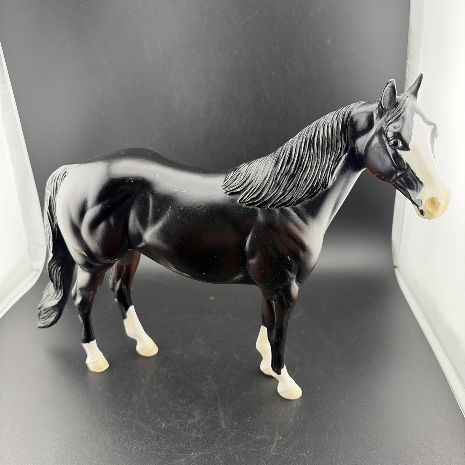 RARE  Peter Stone Ideal Stock Horse (ISH) 1999, Signed Black & Brown, CMW Mold