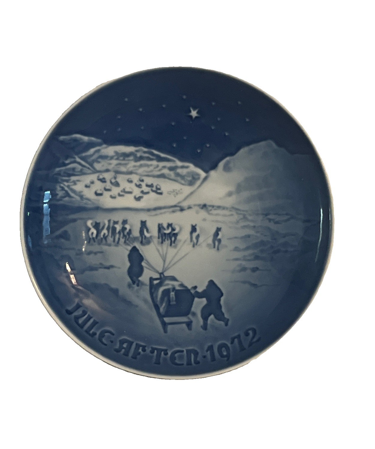 Bing & Grondahl Copenhagen Porcelain Jule After 1972 Christmas in Greenland 7”