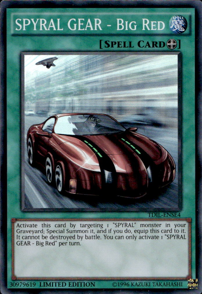 SPYRAL GEAR - Big Red TDIL-ENSE4 Limited Super Rare Yu-Gi-Oh